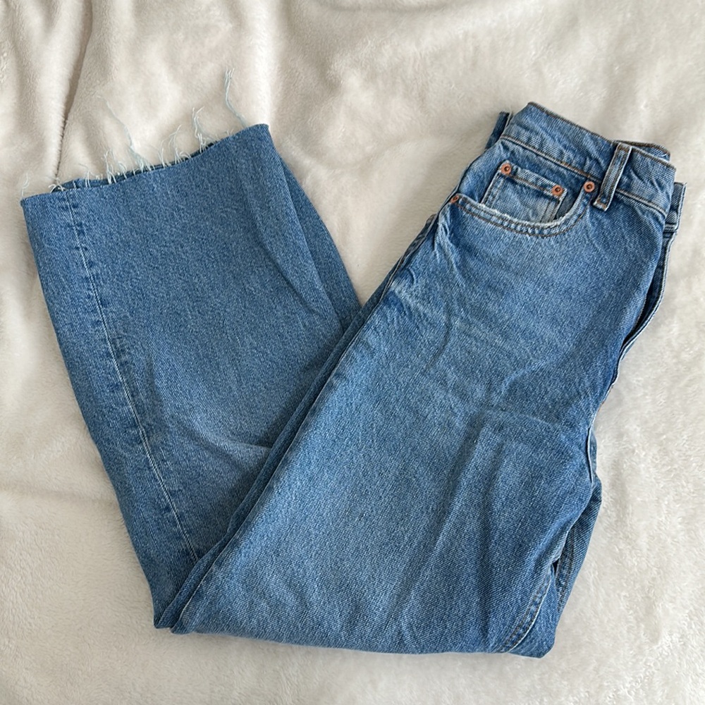 Zara 90s Full Length Jeans (Blue)